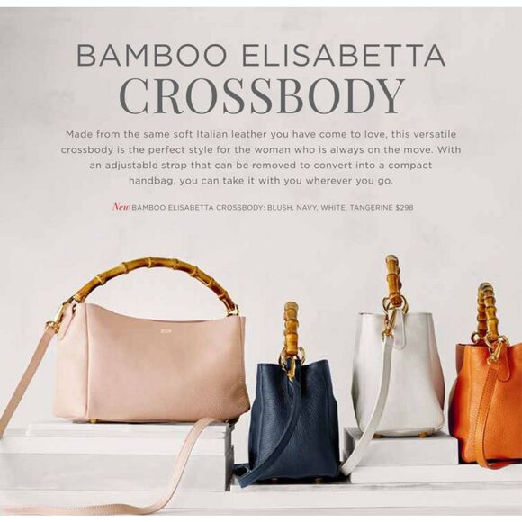 Mark and Graham Bamboo Elisabetta crossbody white, $298 - Picture 2 of 13